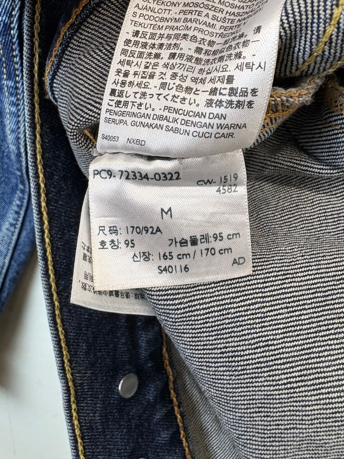 리바이스 클래식 3새대 데님 트러커 자켓 상품이미지8