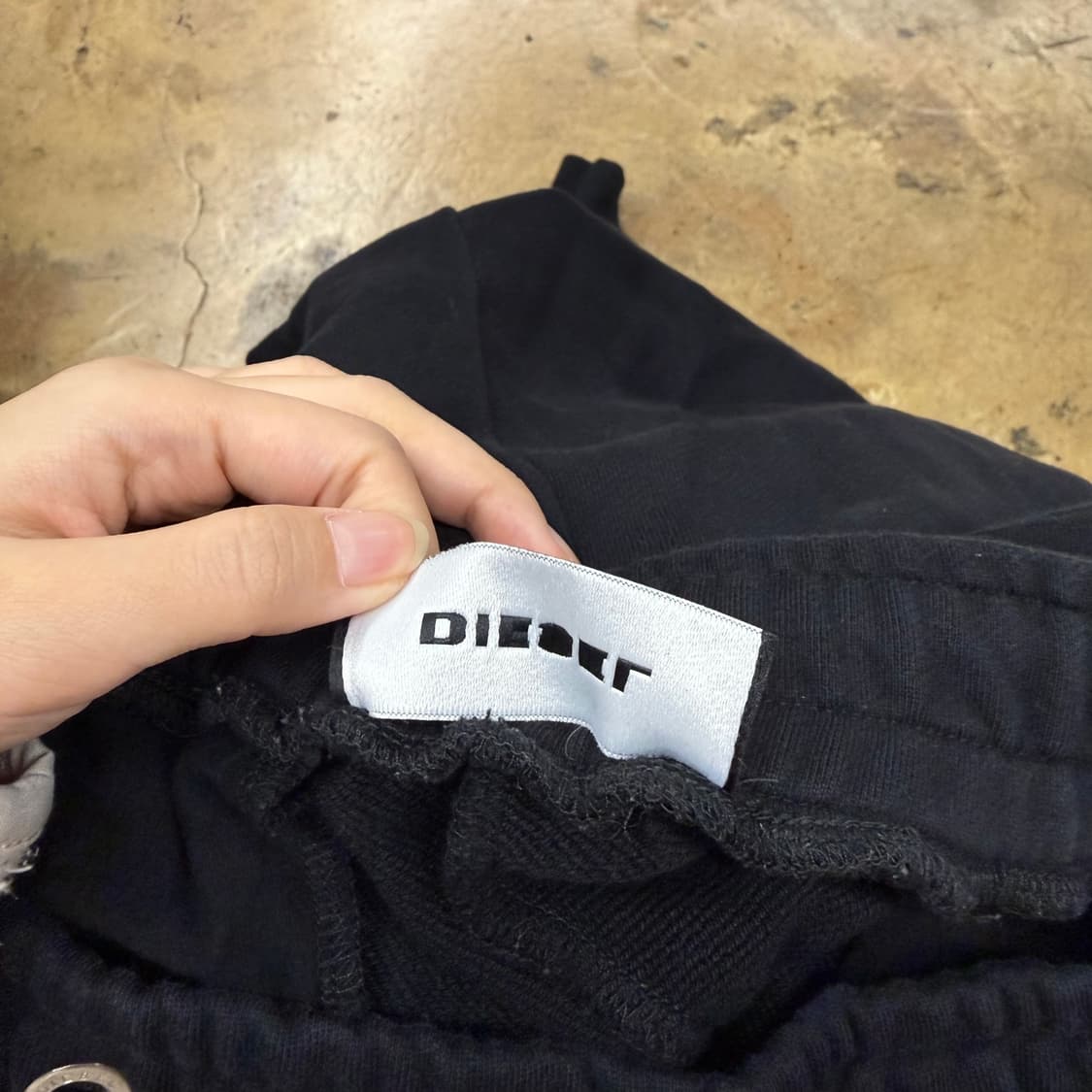 [정품/L] 디젤 로고 스웻 조거 팬츠 b8 상품이미지5