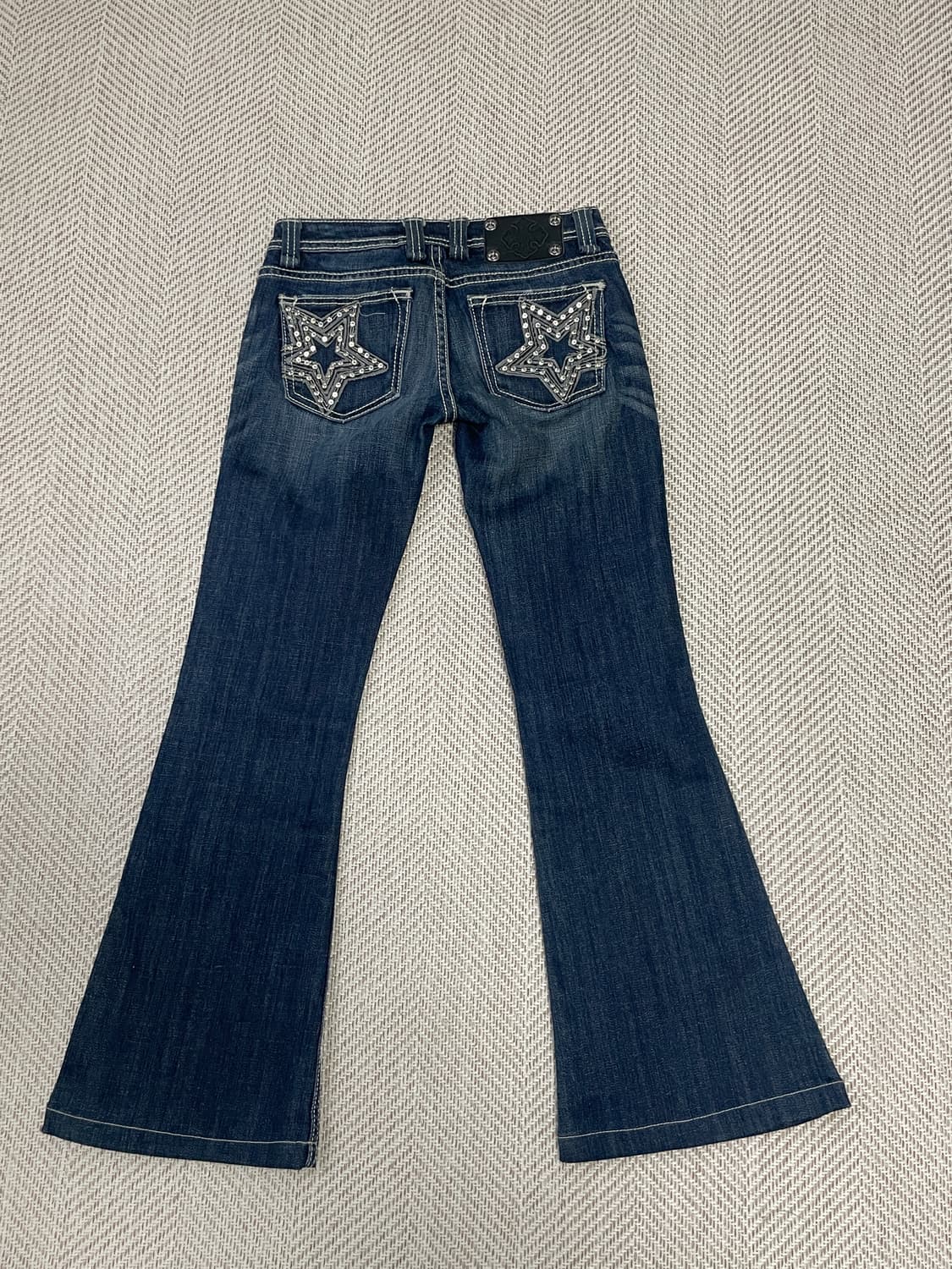 Miss me 미스미 별 스톤 자수 플레어 데님 팬츠 goa J03564 상품이미지1