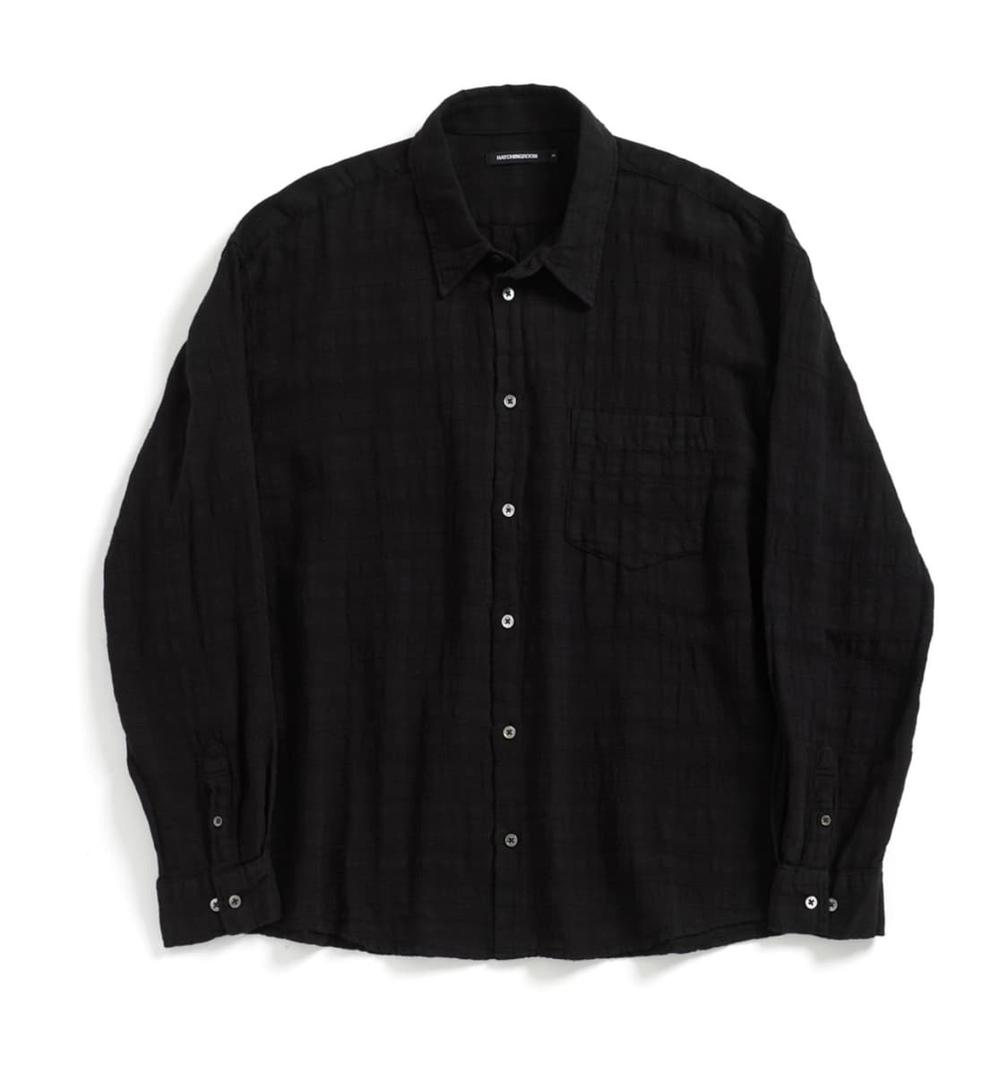해칭룸 Classic Shirt Gauze Stripe Over Dyed 상품이미지1