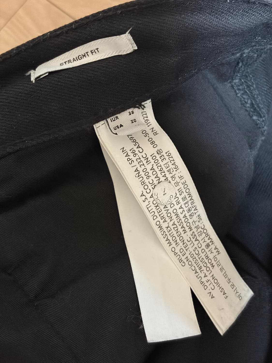 마시모두띠 스튜디오 스트레이트 블랙 데님 (30) 상품이미지3