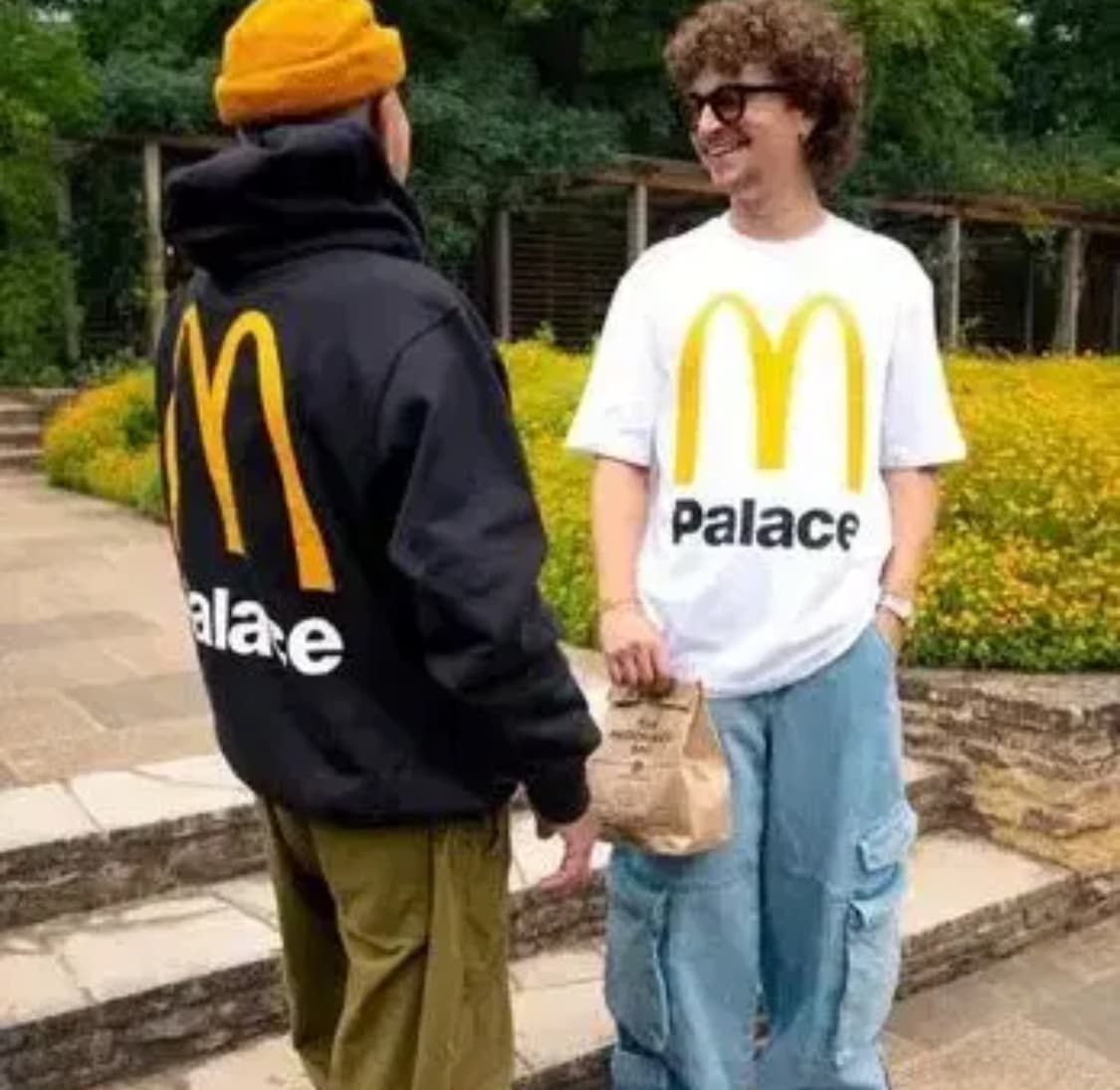 새상품(L) 팔라스 맥도날드 로고 반팔티셔츠 화이트 상품이미지3