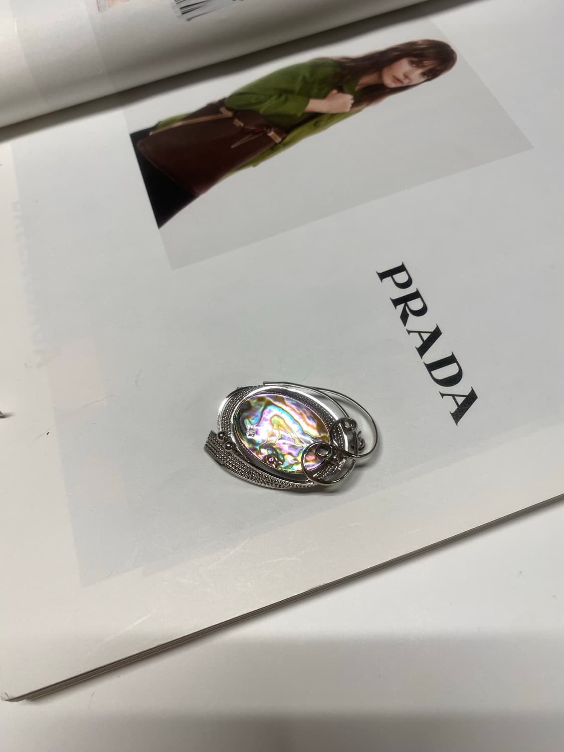 빈티지 아발론 자개 브로치 상품이미지1