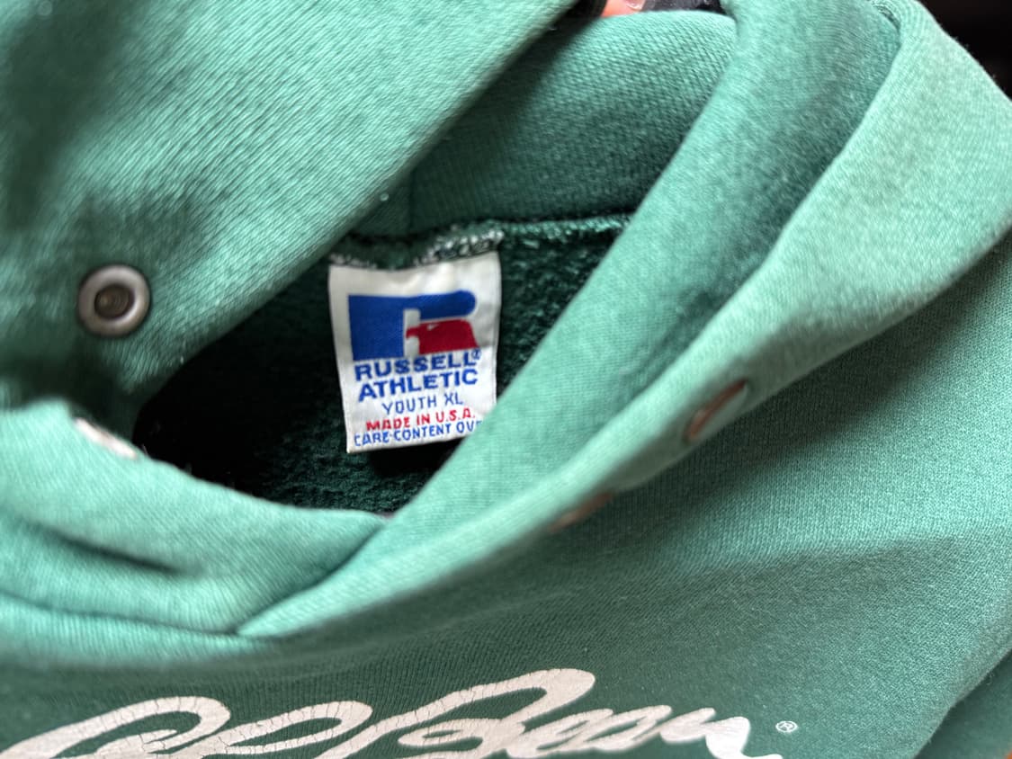 90‘s russell vintage hoodie 러셀 후디 유스 xl 상품이미지3