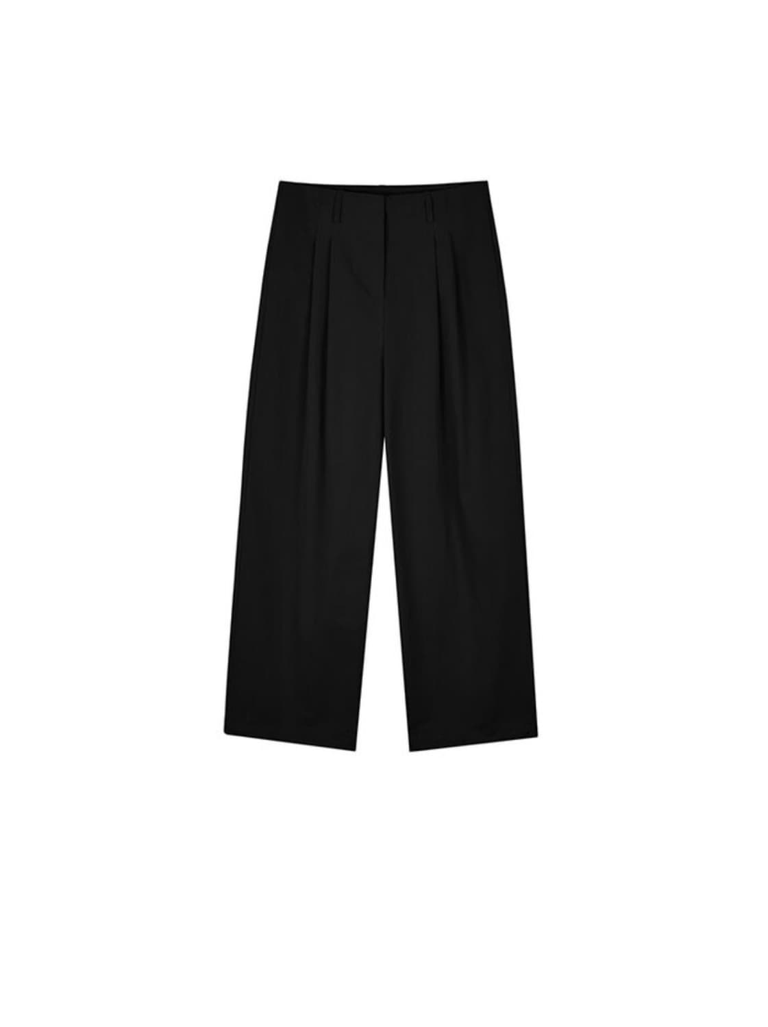 COTTON TUCK JOGGER PANTS (BLACK) 상품이미지2