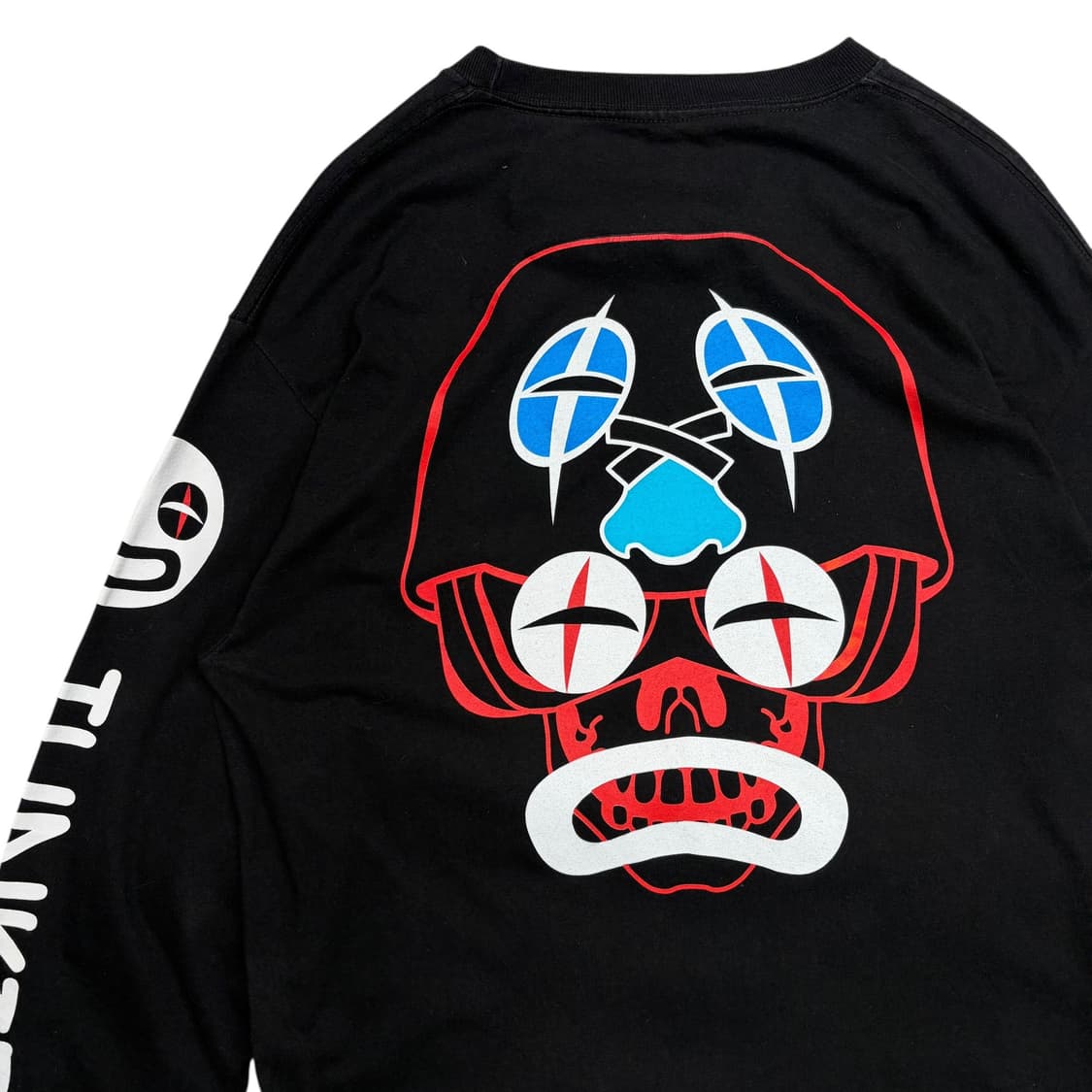 AKIRA 아키라 빈티지 프린팅 블랙 롱슬리브 L 상품이미지5