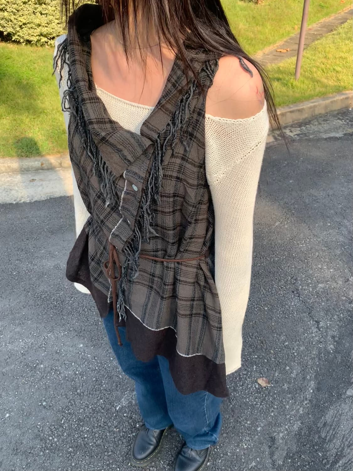 [MERVEILLE H.] check hippy vest 상품이미지1