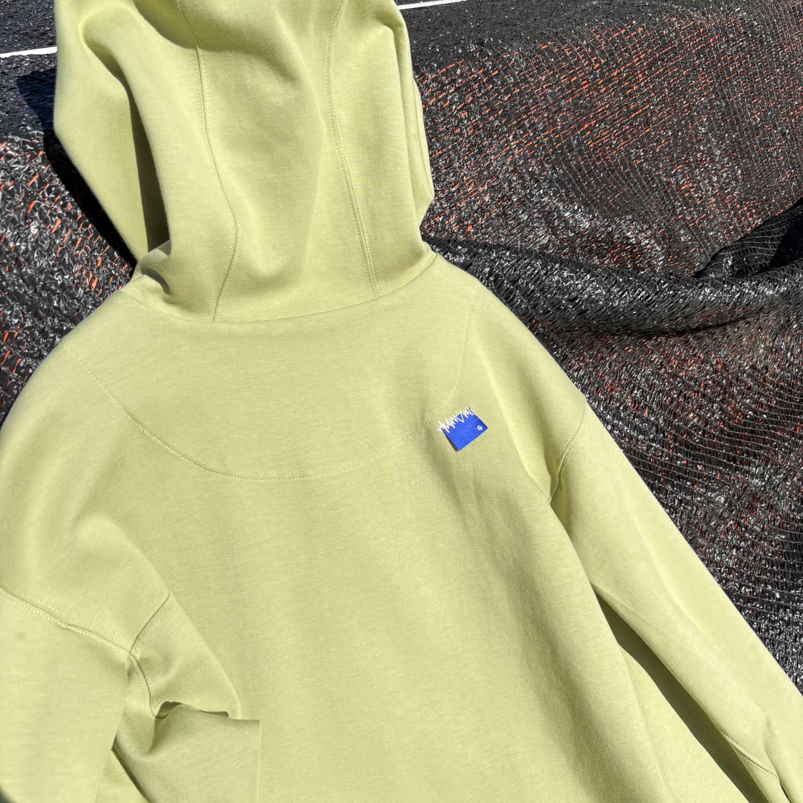 Ader Error x Zara 라이트 그린 자수 후드티 상품이미지7