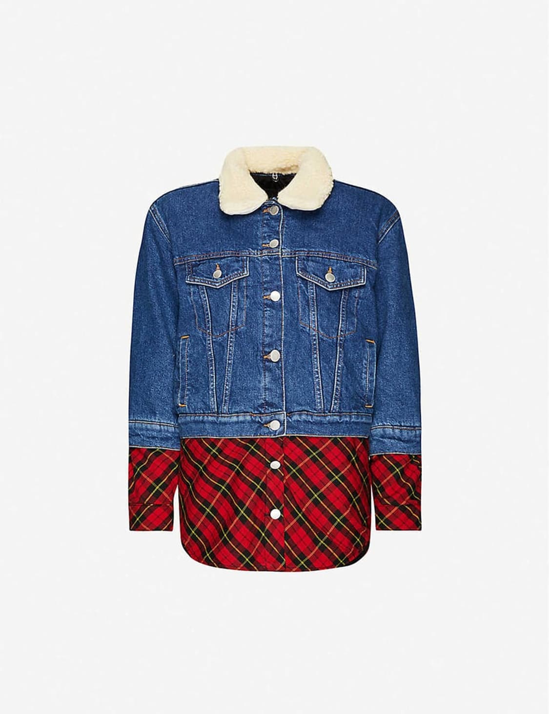 (새상품) 마쥬 뽀글이털 데님 자켓 36사이즈 상품이미지3