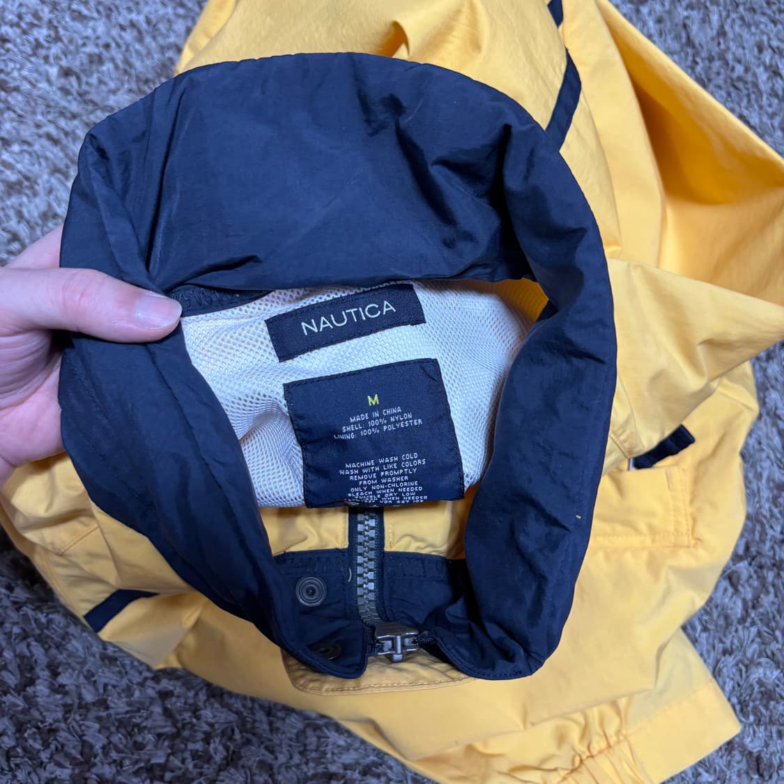 M 노티카 올드스쿨 옐로우 바람막이 자켓 상품이미지4