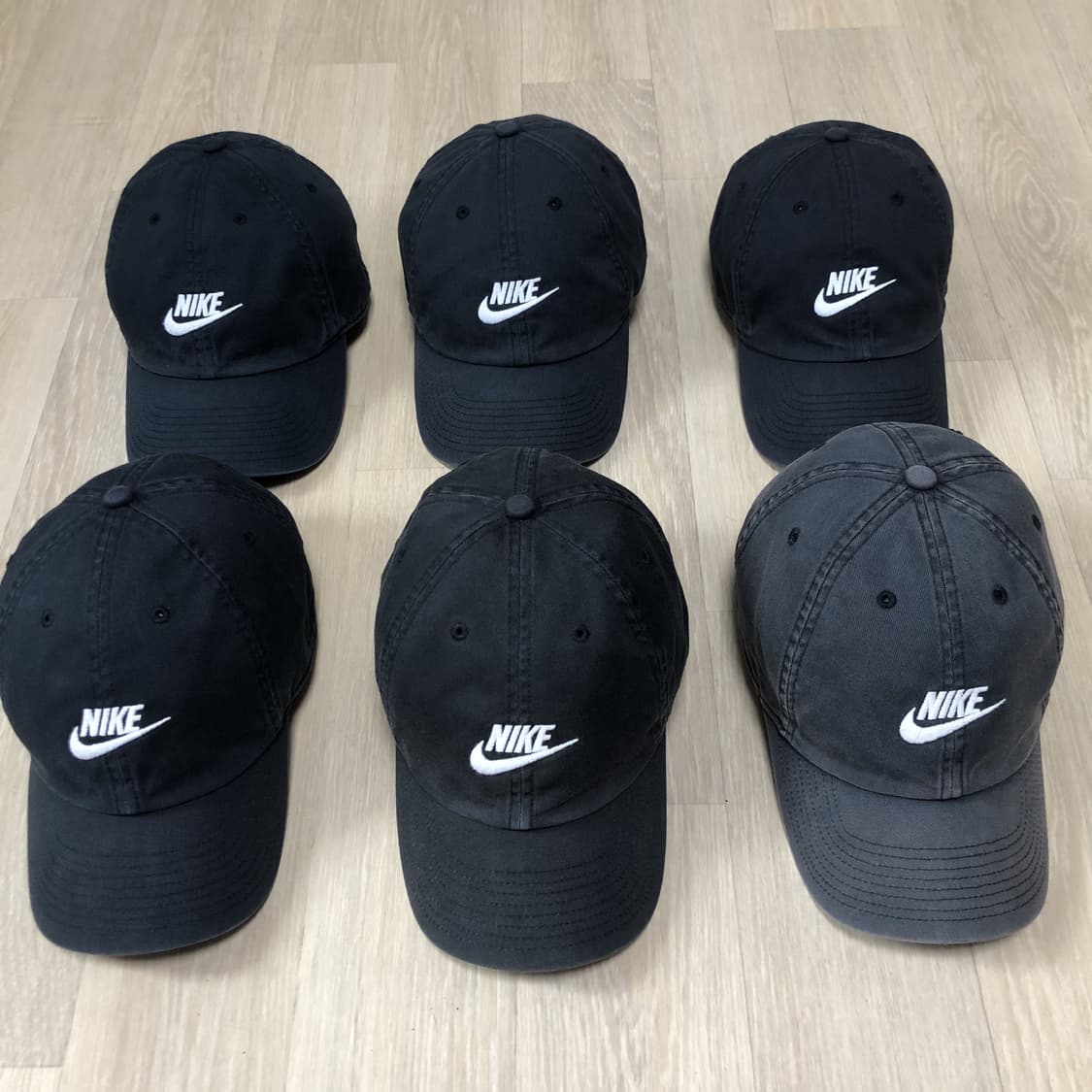 (OS) 나이키 NIKE 헤리티지 86 OG 로고 볼캡 블랙 6개 일괄 상품이미지1