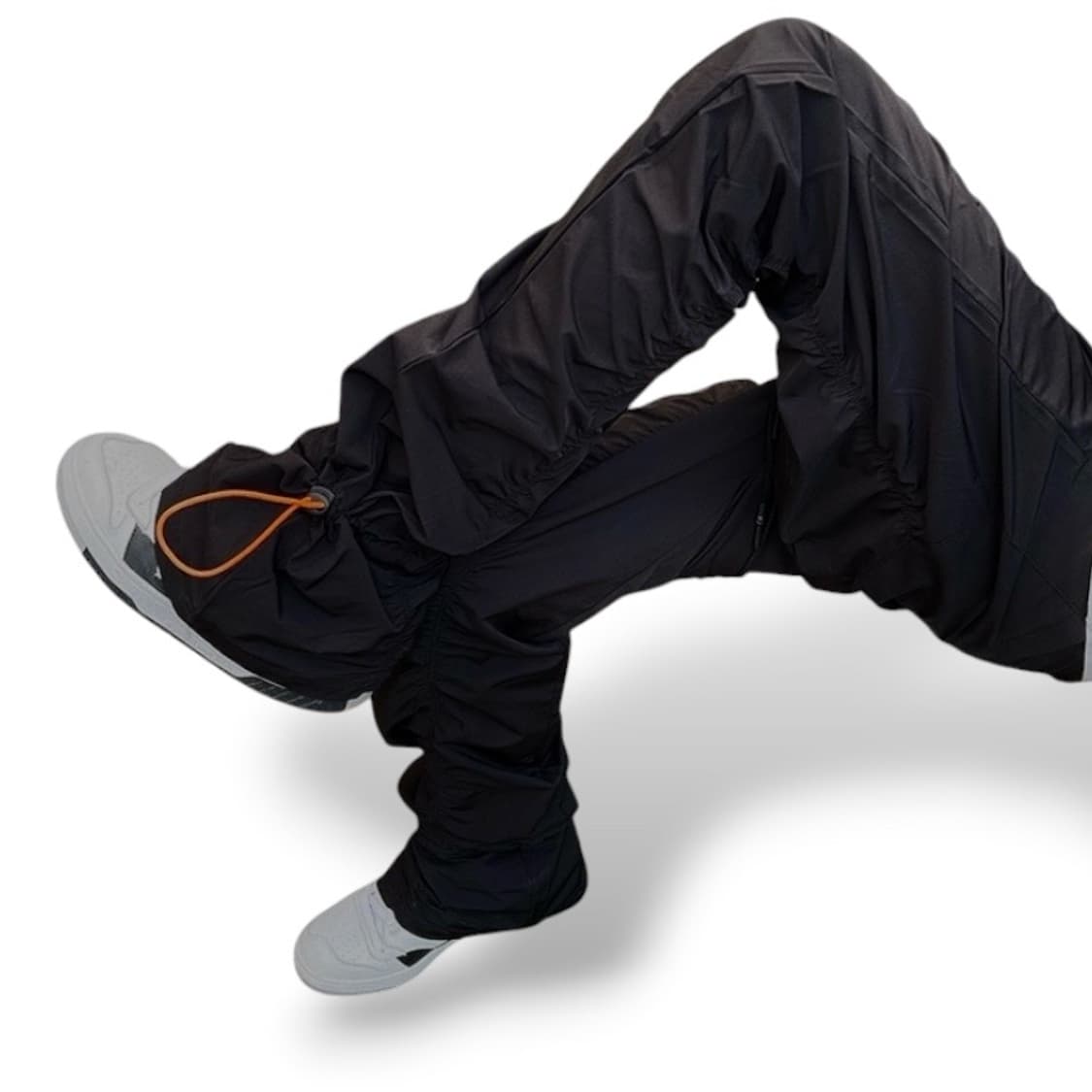 릭 스타일핏 나일론 셔링 곱창 주름핏 팬츠  상품이미지2