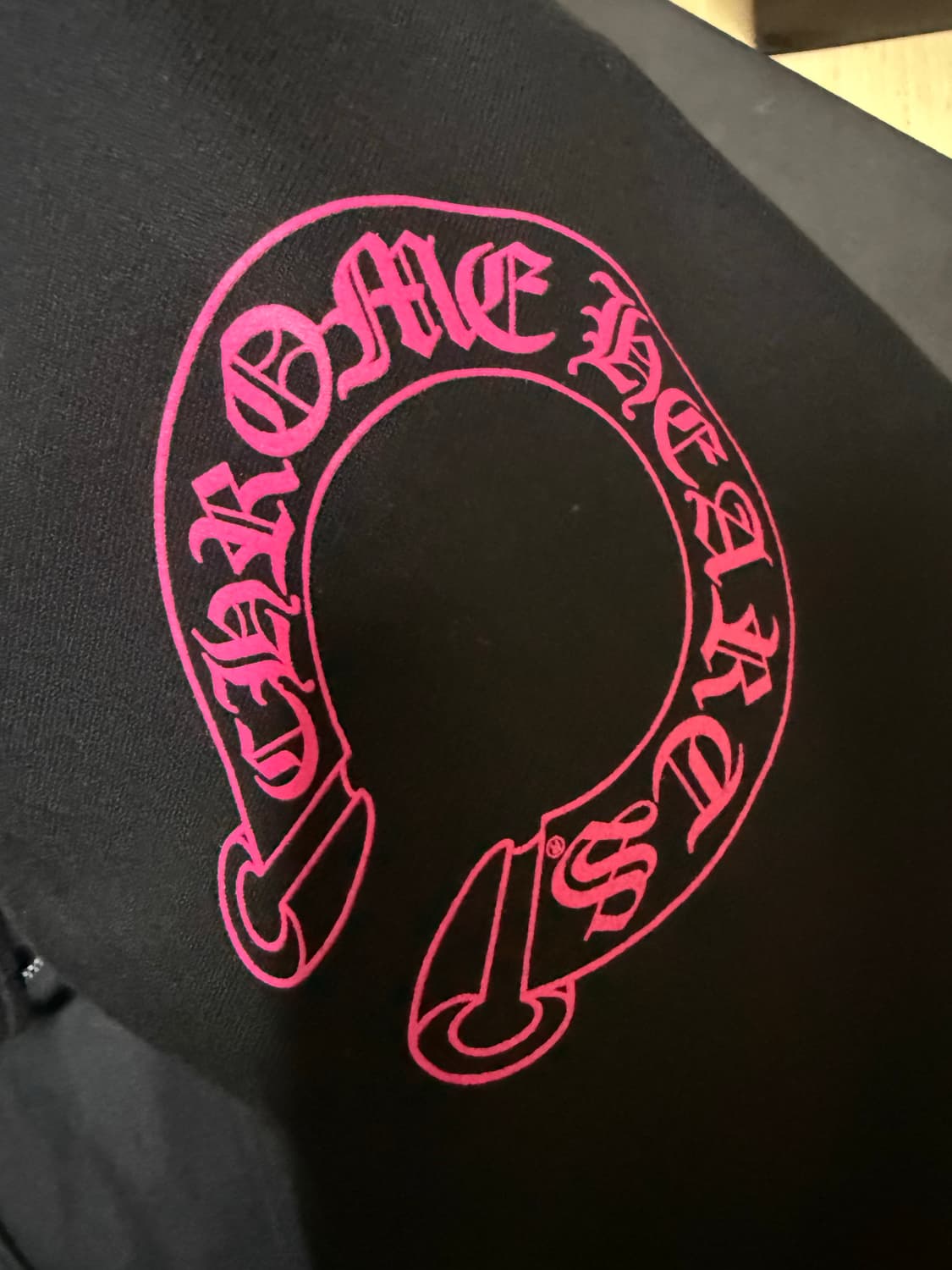 크롬하츠 홀스슈 후드집업 블랙 핑크 상품이미지5