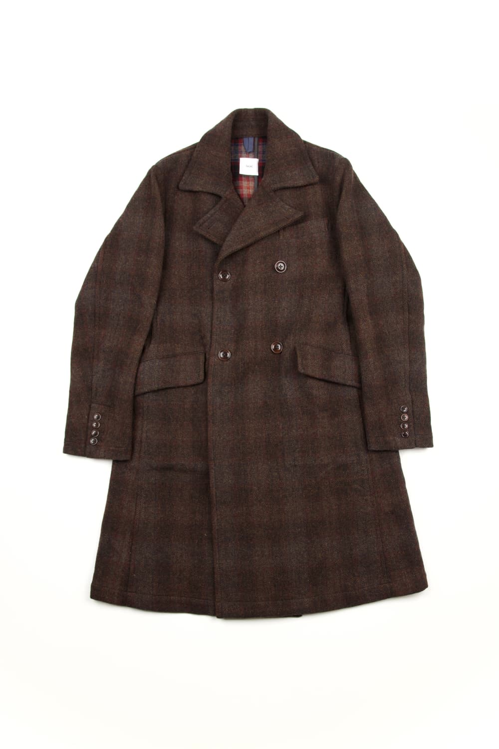 Ts(s) 더블브레스티드 코트 브라운 상품이미지1