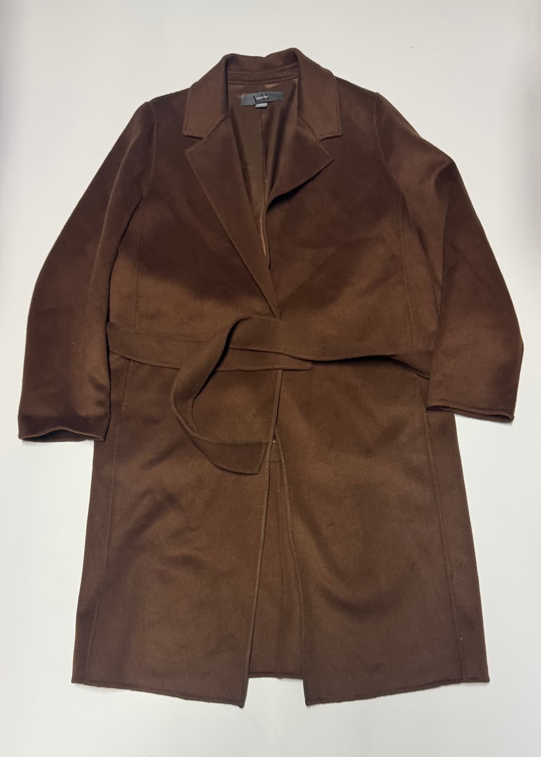 여성 베라왕 캐시미어 혼방 벨티드 코트 상품이미지1