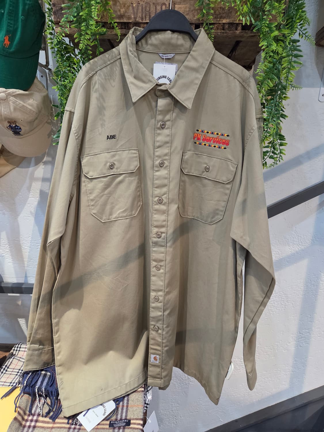 CARHARTT 칼하트 베이지 긴팔셔츠 상품이미지2
