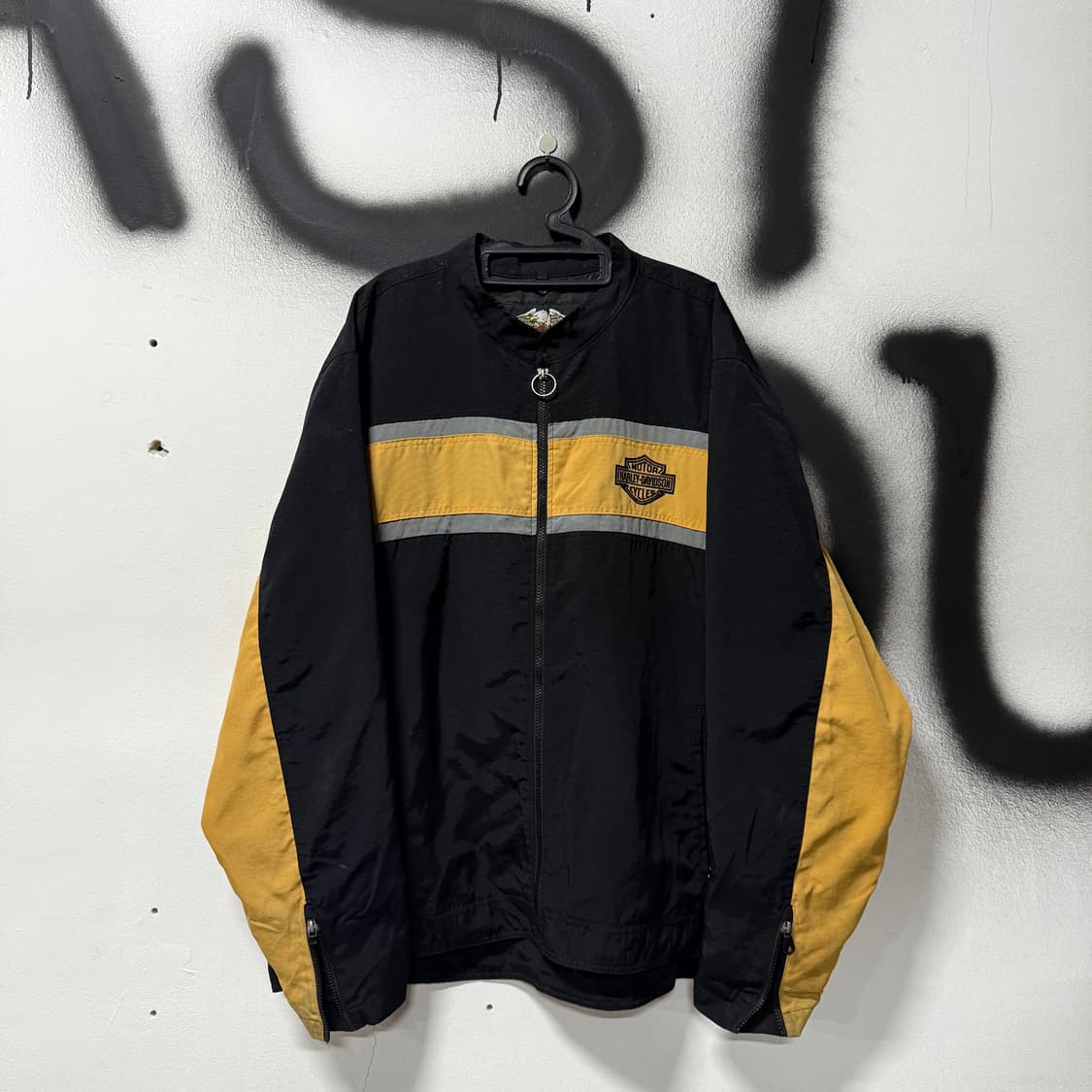 할리데이비슨 자수 디테일 빅 사이즈 나일론 집업 자켓 상품이미지2