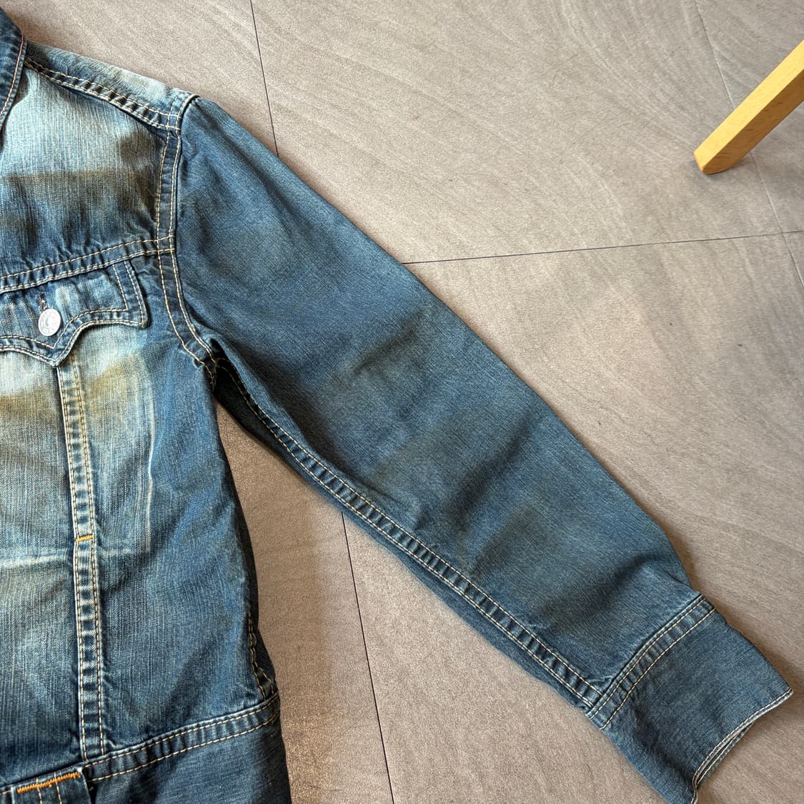 리바이스 정품 더티 워싱 데님 자켓 상품이미지6