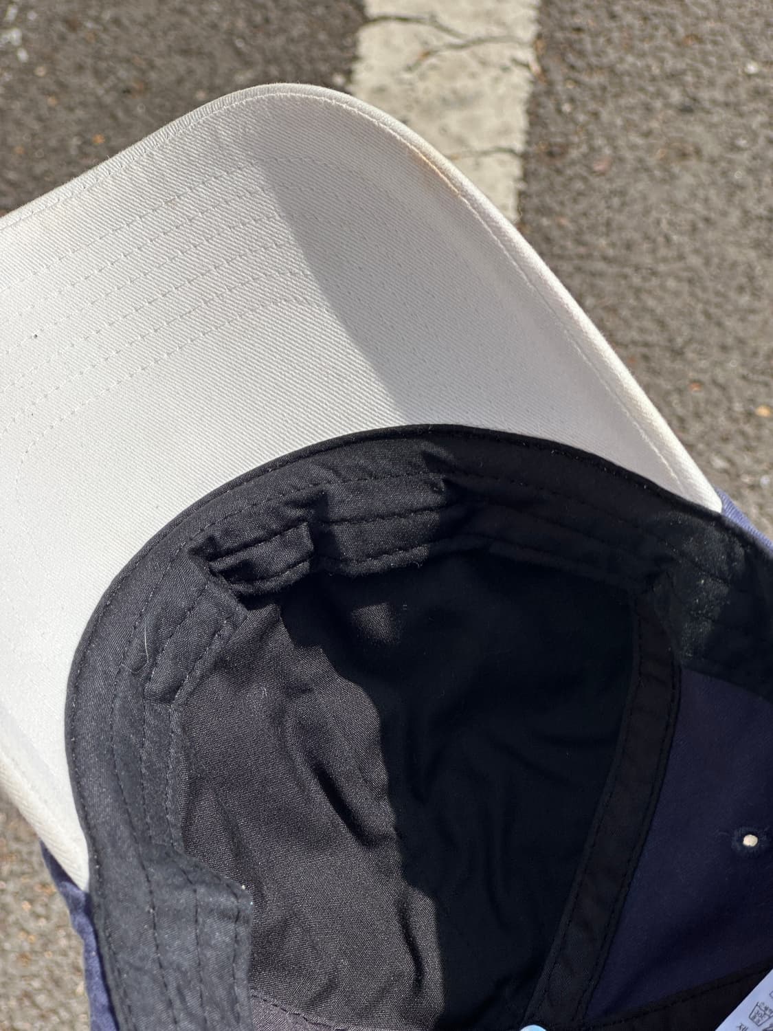 [M-L] 카파 로고 네이비 화이트 투톤 볼캡 모자 상품이미지5