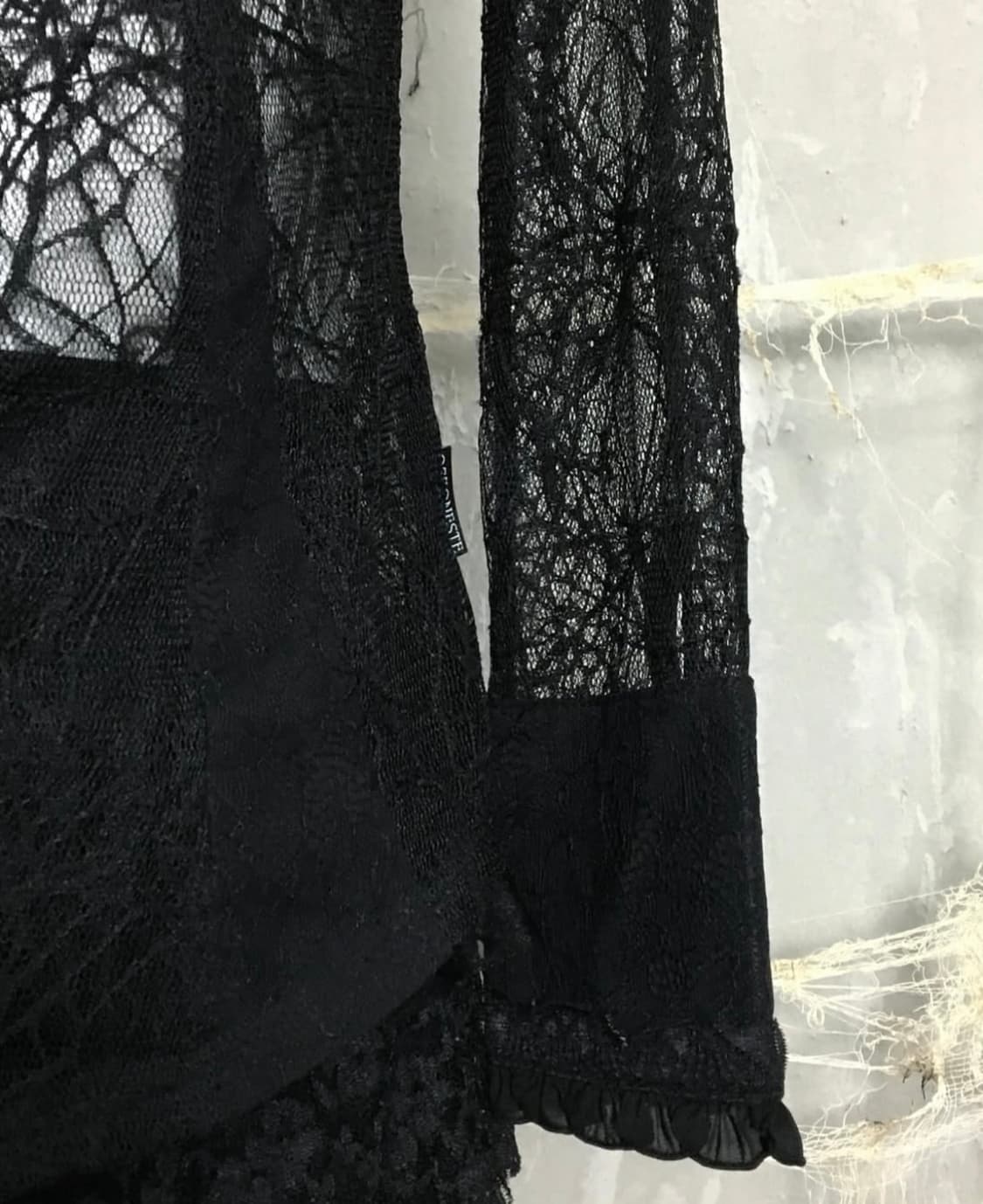 Ozzon Spider Net detail Shirt 상품이미지5