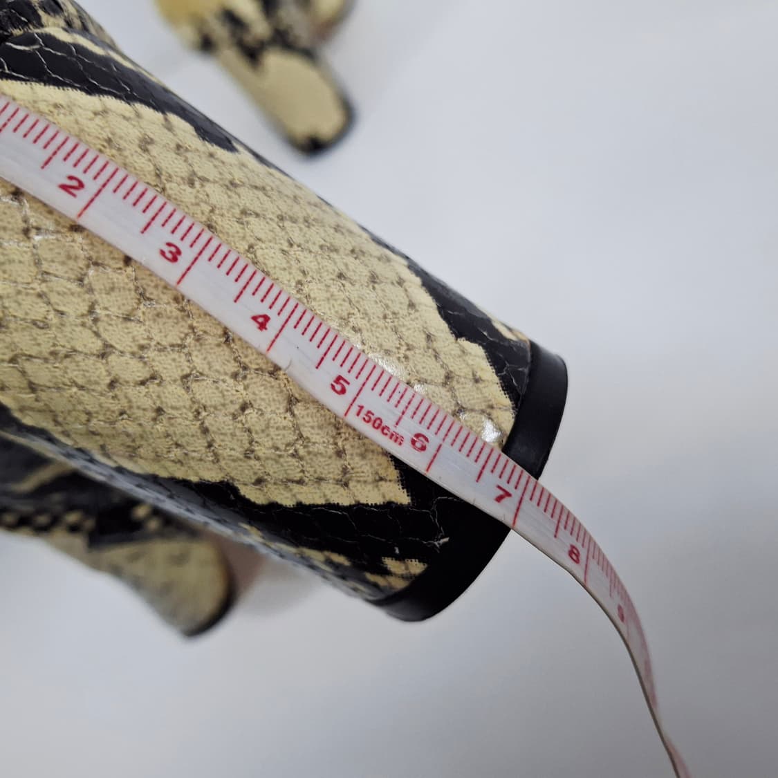 LTRT 레프트라이트 뱀피 스웨이드 여성 앵클 부츠 36.5 235 상품이미지8