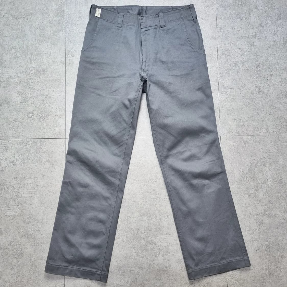80s jpn Cotton 100 Grey Work Pants 33 sz 상품이미지3