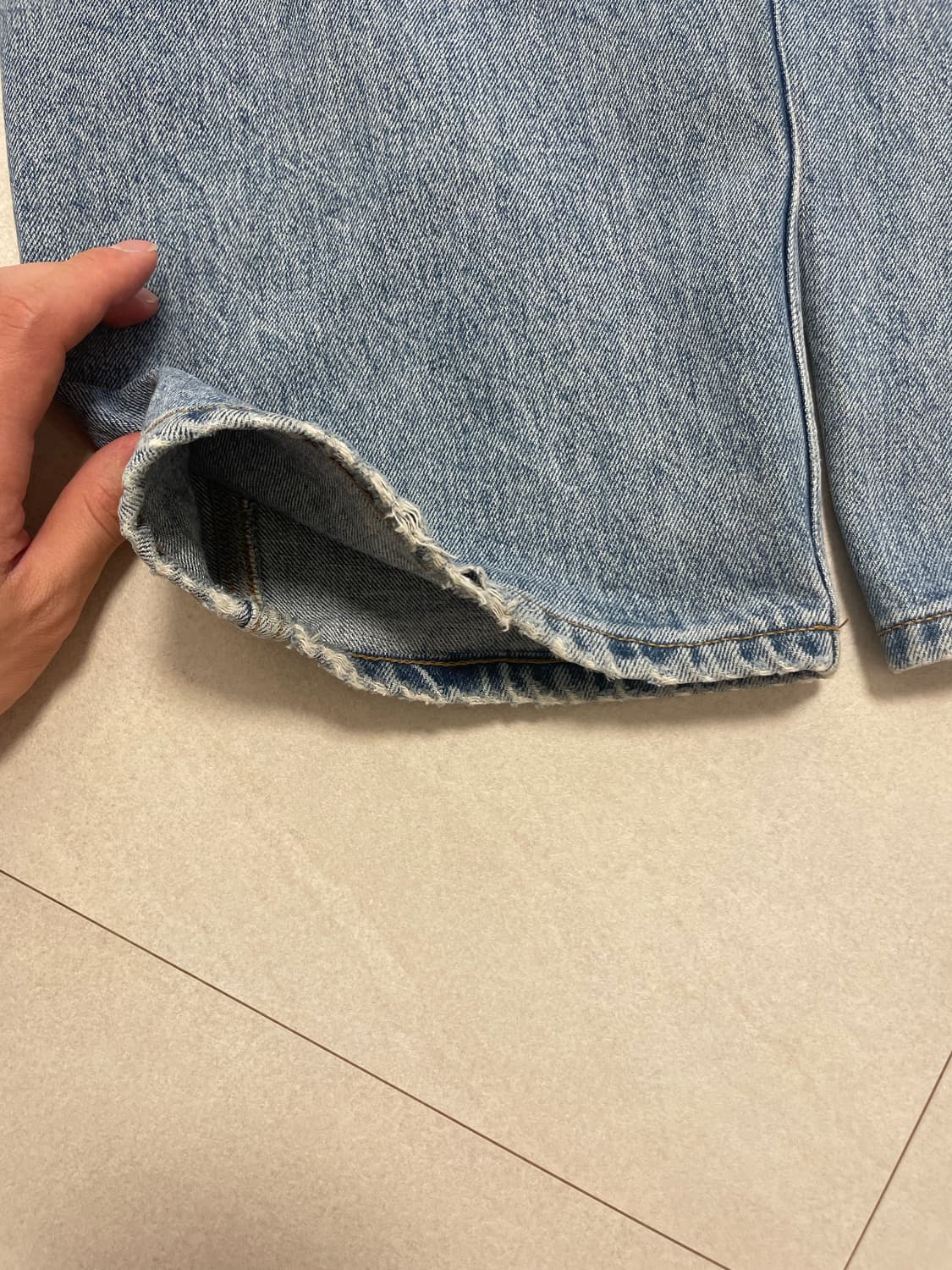 마티스더큐레이터 와이드 데님 상품이미지4