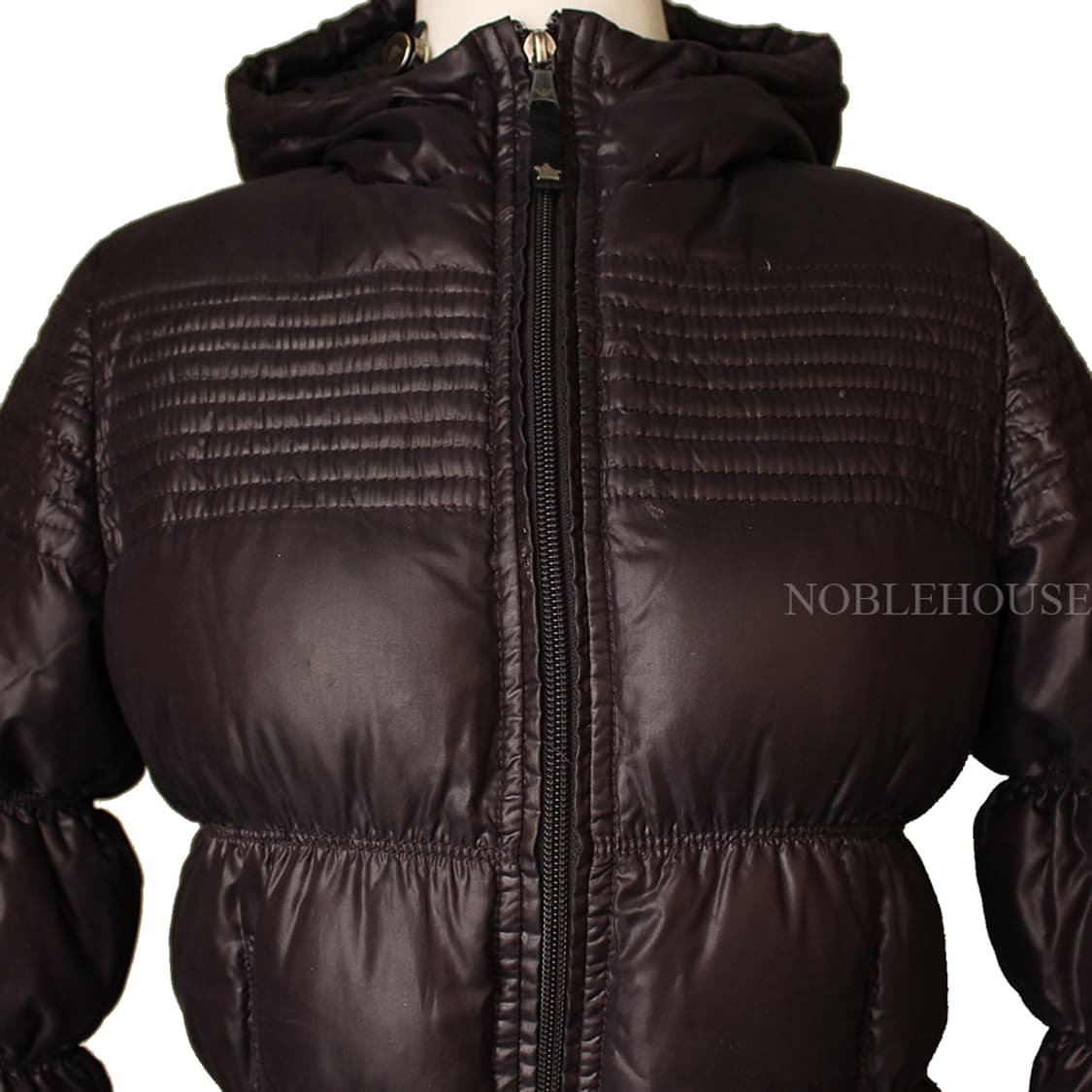 알마니키즈 메탈릭다크브라운 후드 다운 패딩점퍼(10세) 상품이미지5