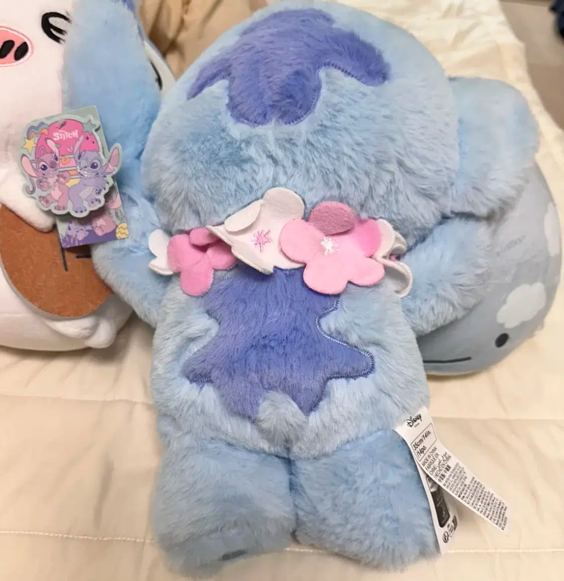 디즈니스티치 인형 벚꽃 목걸이 봉제인형(35센치, 미니소) 상품이미지2