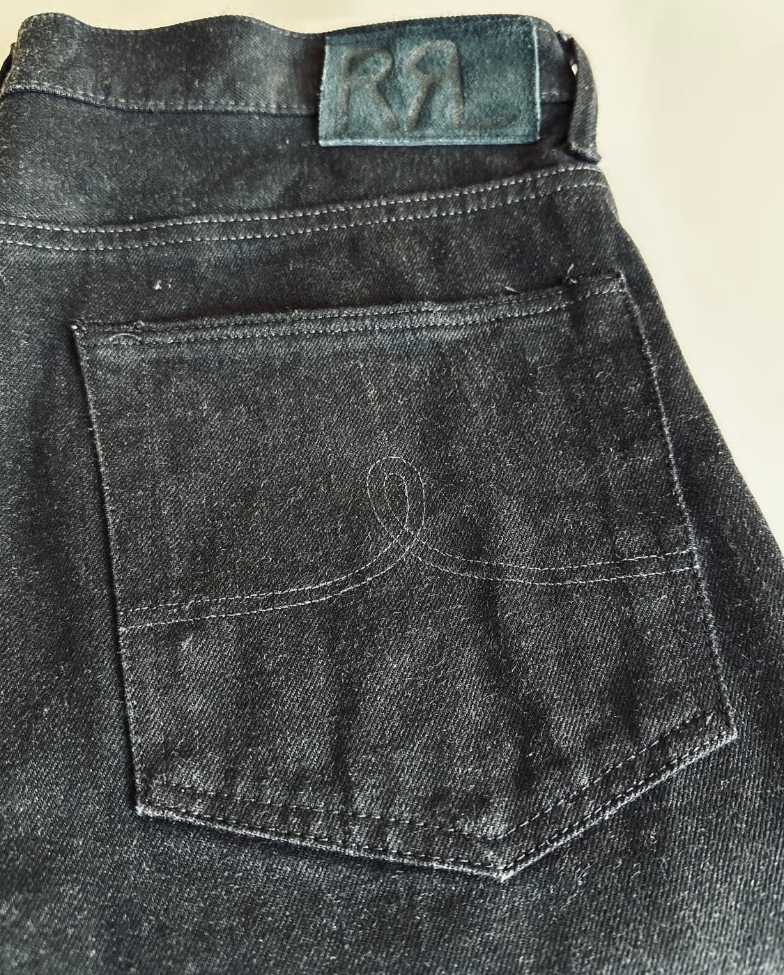 RRL 빈티지 파이브포켓 블랙 온 블랙 진 34 신품 (사이즈 교환) 상품이미지1