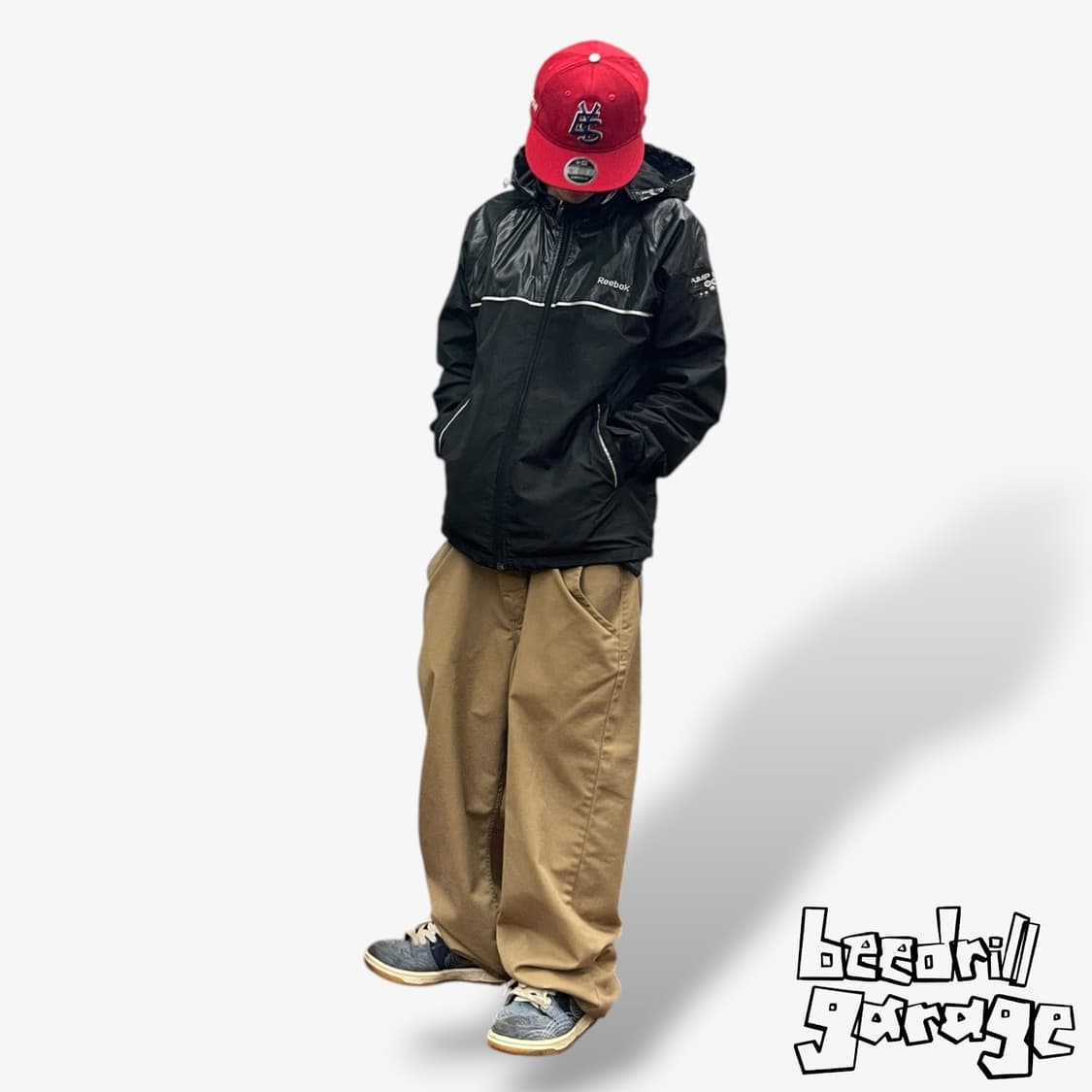 리복 올드스쿨 유광 믹스 바람막이 상품이미지1