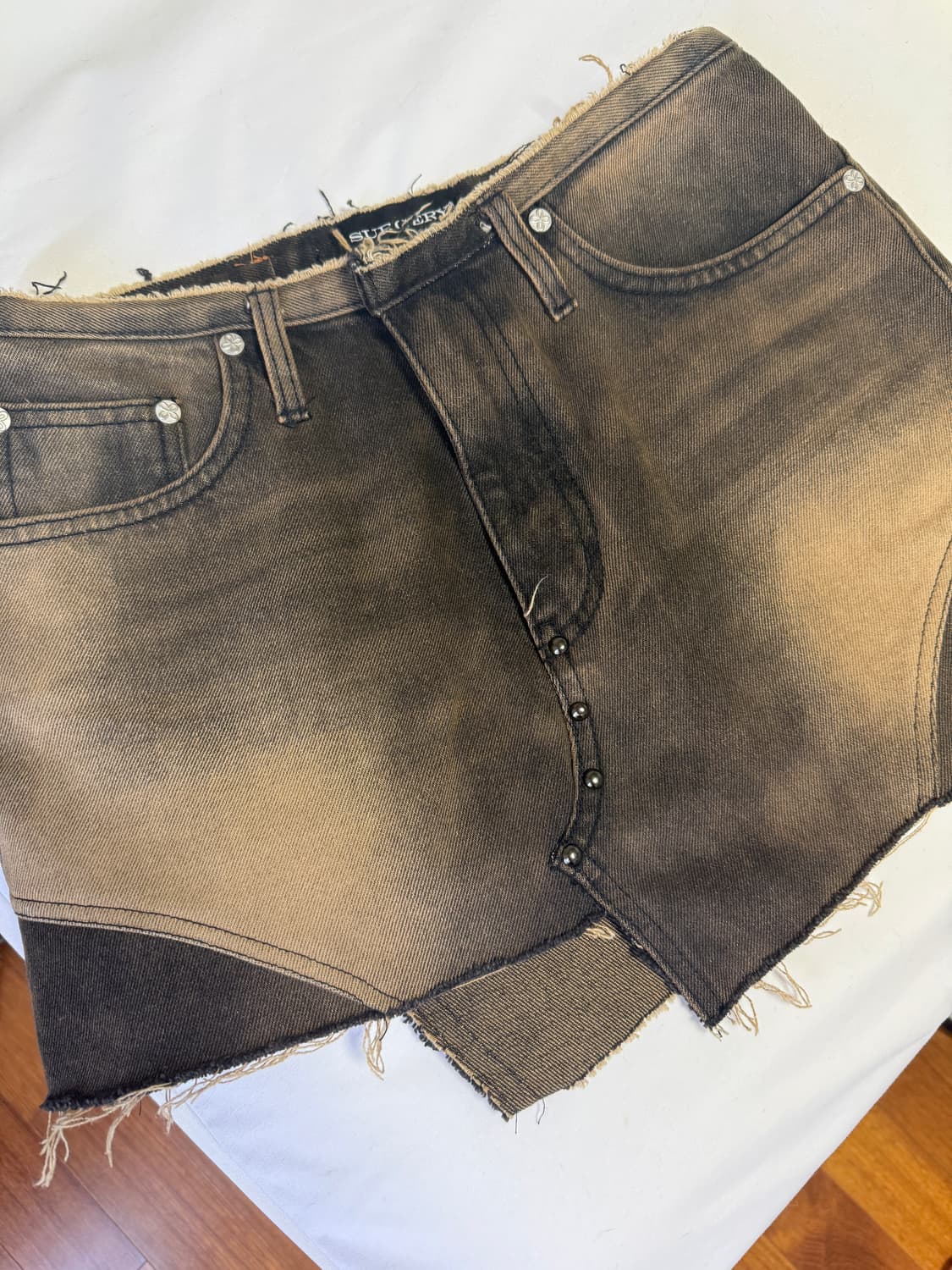 써저리 dekki belt mini skirt brown 상품이미지3