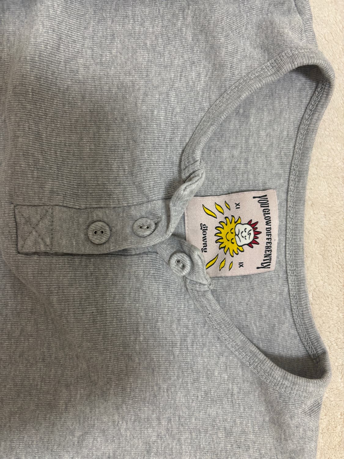 글로니 3/4 button fly tee 상품이미지3