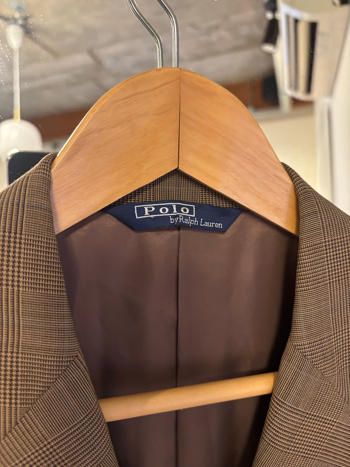 폴로 랄프로렌 체크 블레이저 상품이미지3