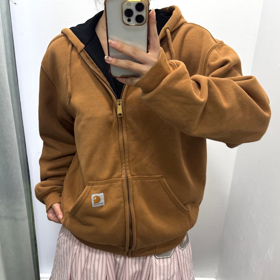 칼하트 브라운 후드집업 상품이미지2