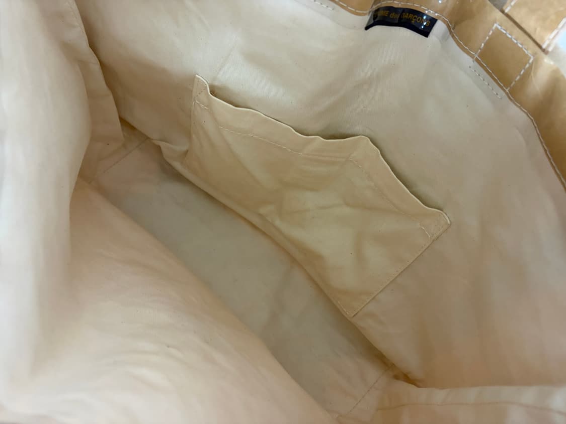 꼼데가르송 PVC 페이퍼 토트백 정품 상품이미지3