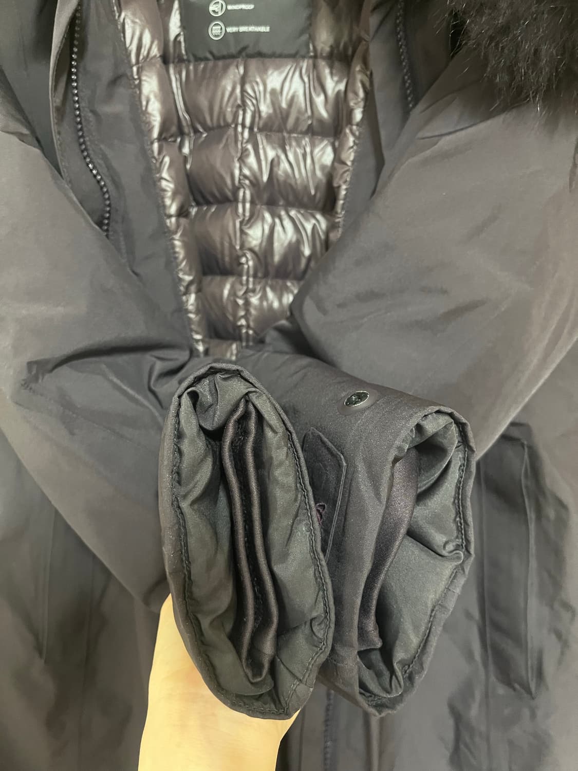 네파 여성 아르테 고어텍스 다운 롱패딩 자켓 패딩 롱다운 폭스털 100  상품이미지3