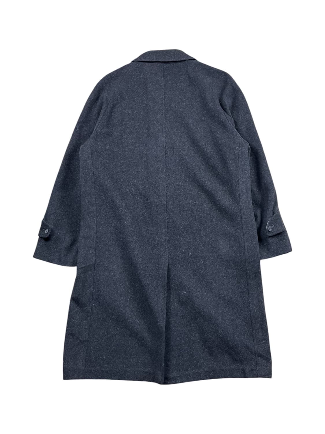 Vintage 울혼방 챠콜컬러 발마칸 코트 상품이미지3