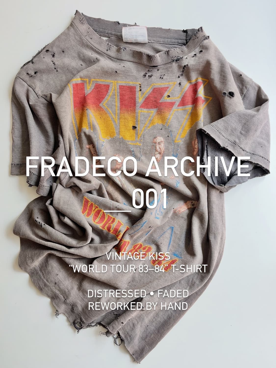 VINTAGE KISS “WORLD TOUR 83–84” T-SHIRT 상품이미지1