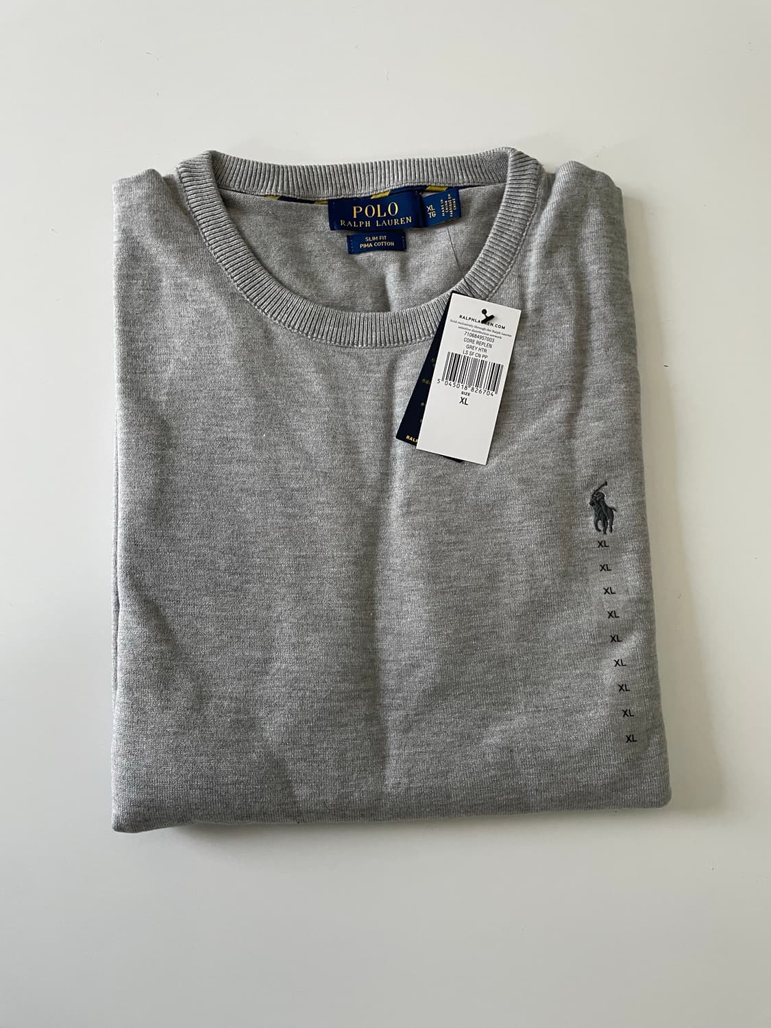 폴로 신형 피마코튼 라운드 니트 XL 상품이미지1
