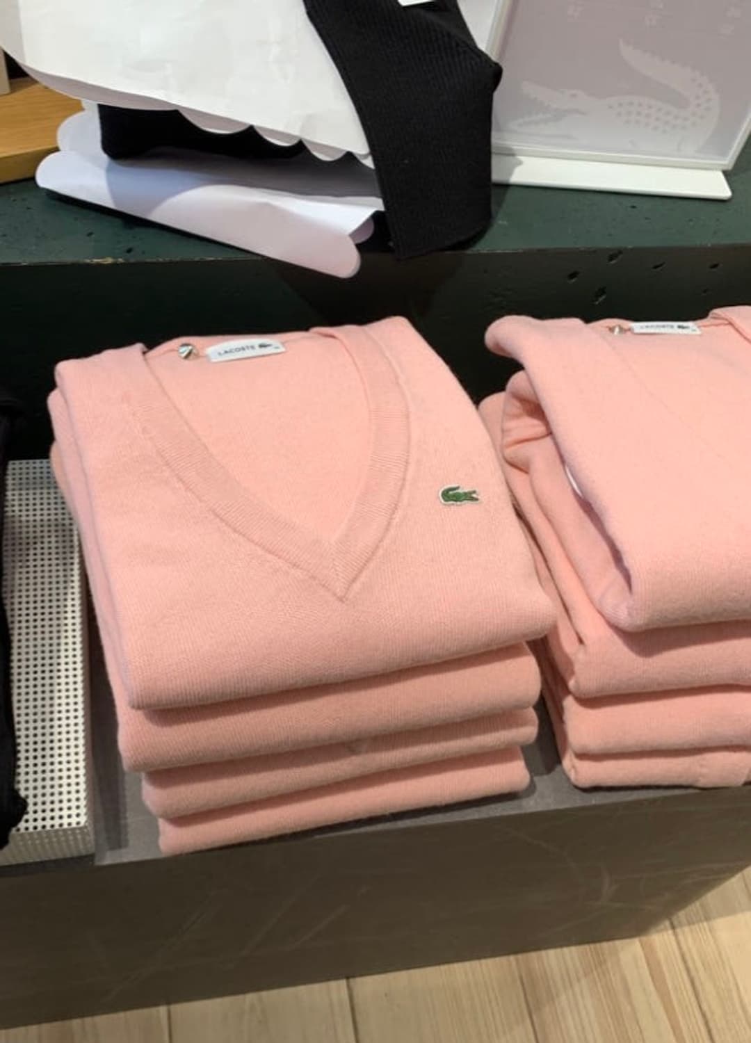 새상품) 라코스테 울100 브이넥 니트 브라운 상품이미지2