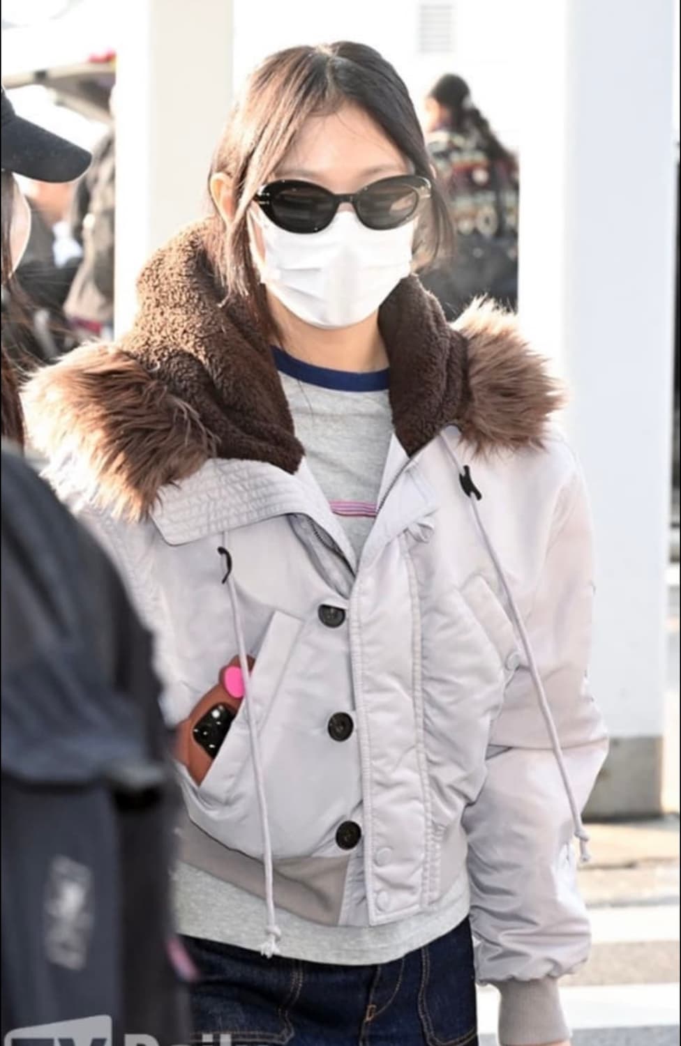 오픈yy오픈와이와이 faux fur zipper hood ma1 1사이즈 상품이미지2