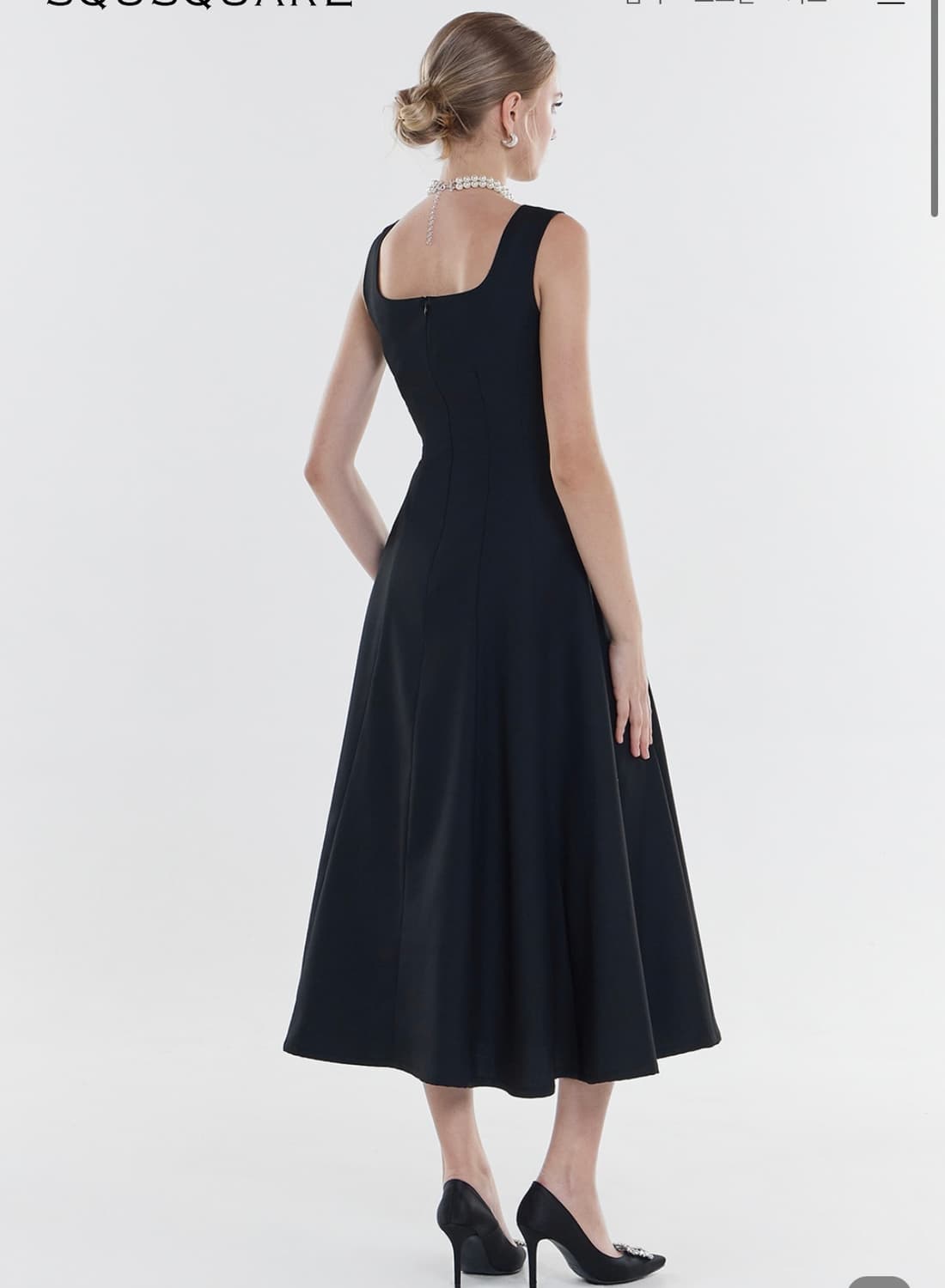 squsquare flare long dress 상품이미지2