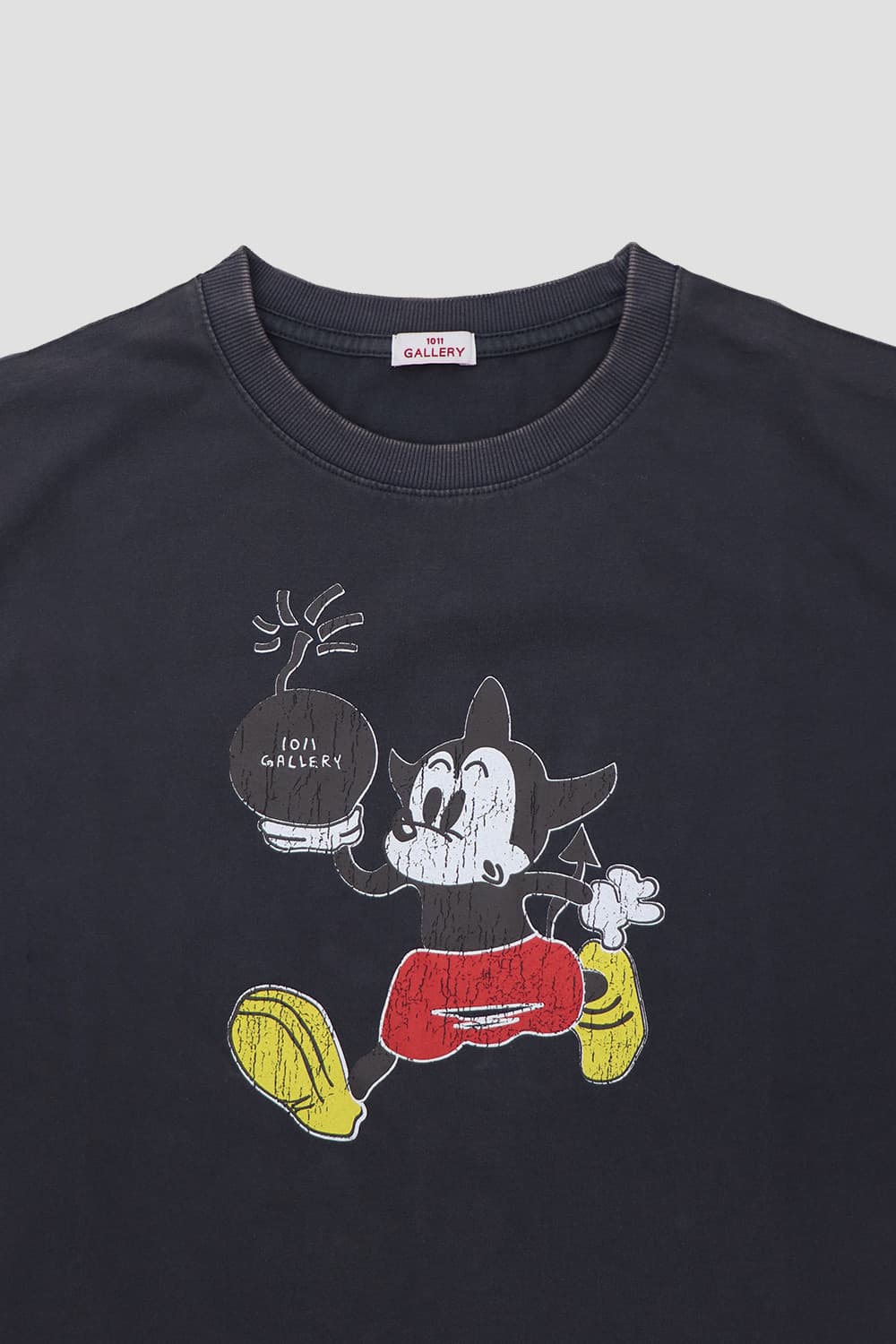 1011gallery  미키마우스 반팔 차콜M 상품이미지2