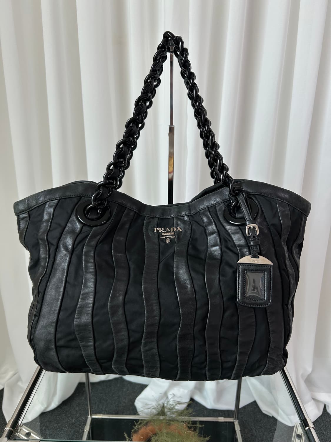 프라다 테수토 스트라이프 토트백 상품이미지3