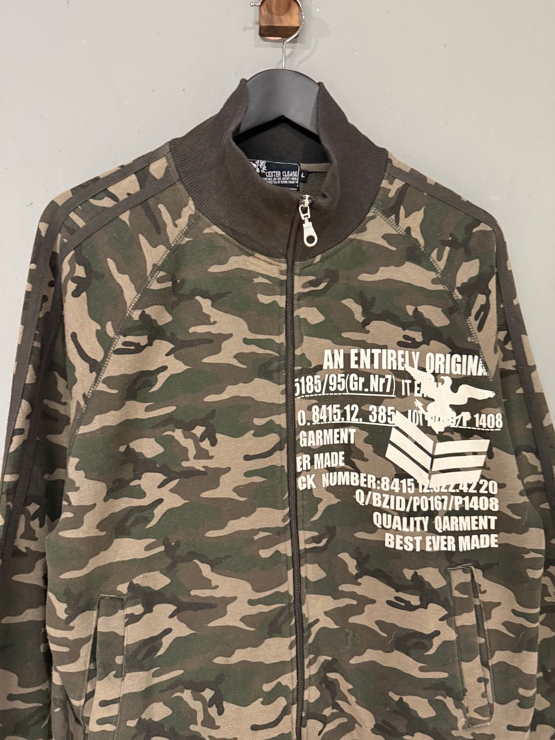 camo pattern side line printing zip-up 상품이미지6