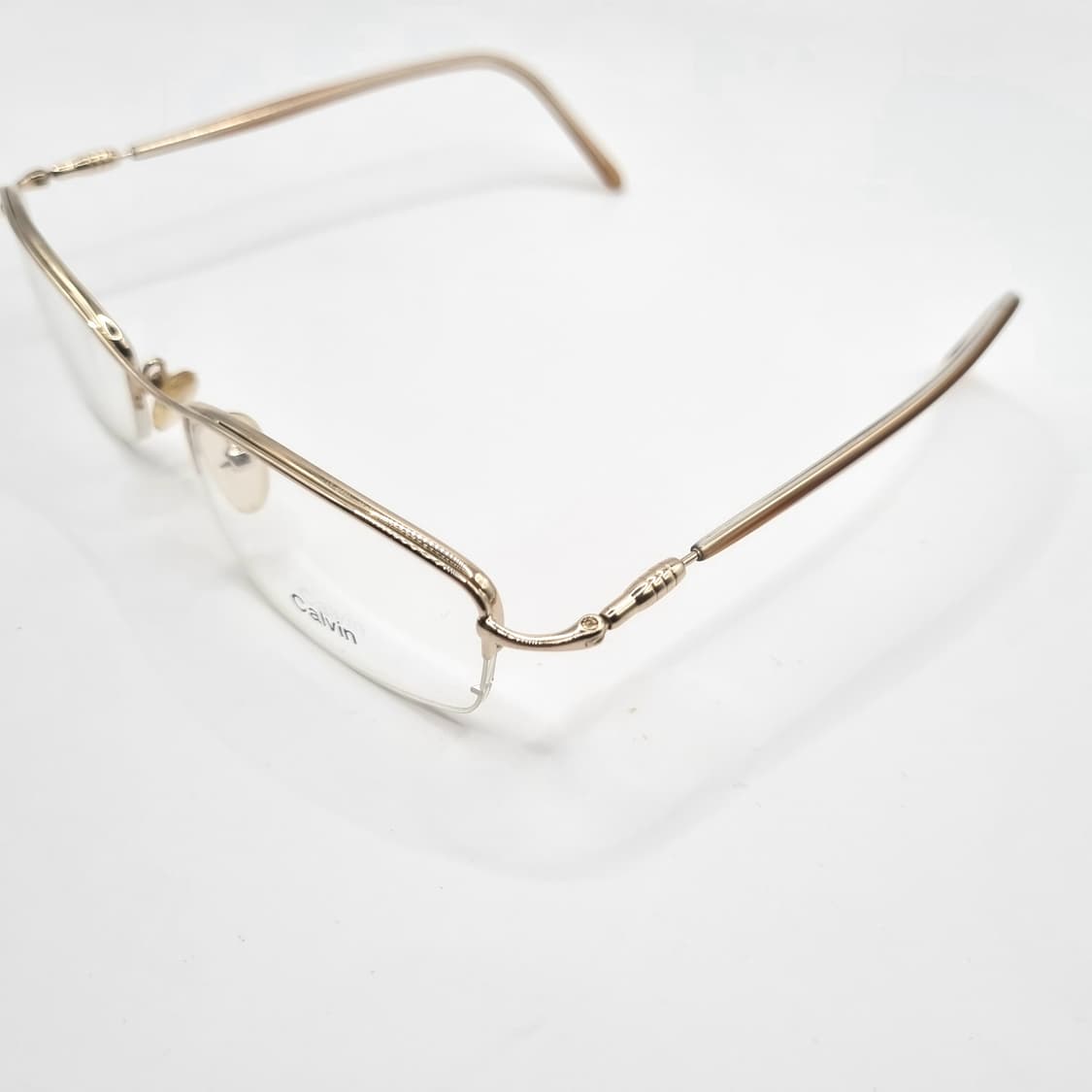 데드스탁 반무테 골드사각 포인트안경 357 상품이미지3