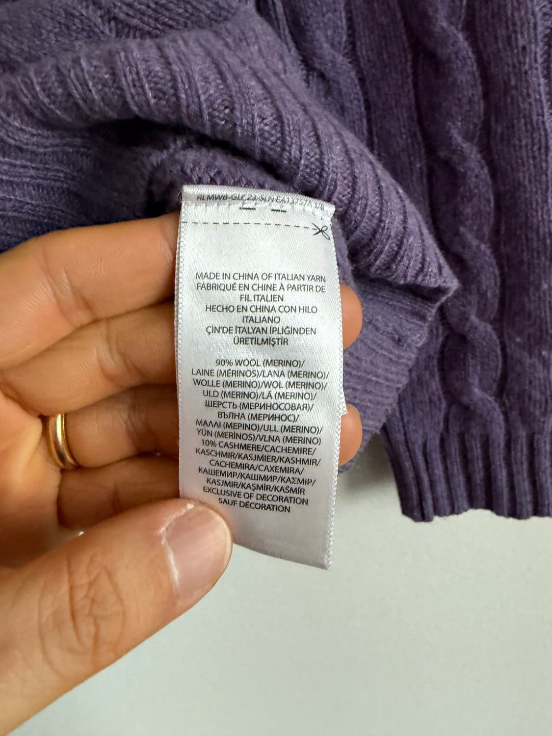 폴로 랄프로렌(Polo Ralph Lauren) 꽈베기 울 니트 상품이미지7