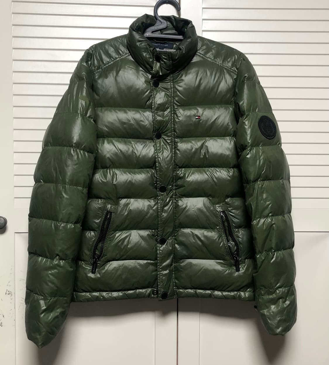 타미힐피거 패딩 자켓 딥카키 다운 상품이미지1
