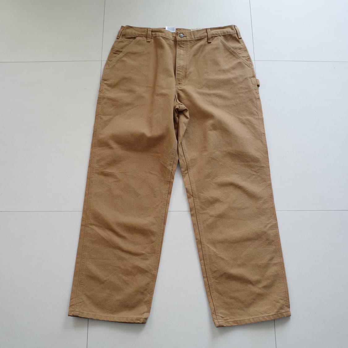 19년 새상품 칼하트 B11 워시드 덕 덩가리 팬츠 브라운 38x32 상품이미지3